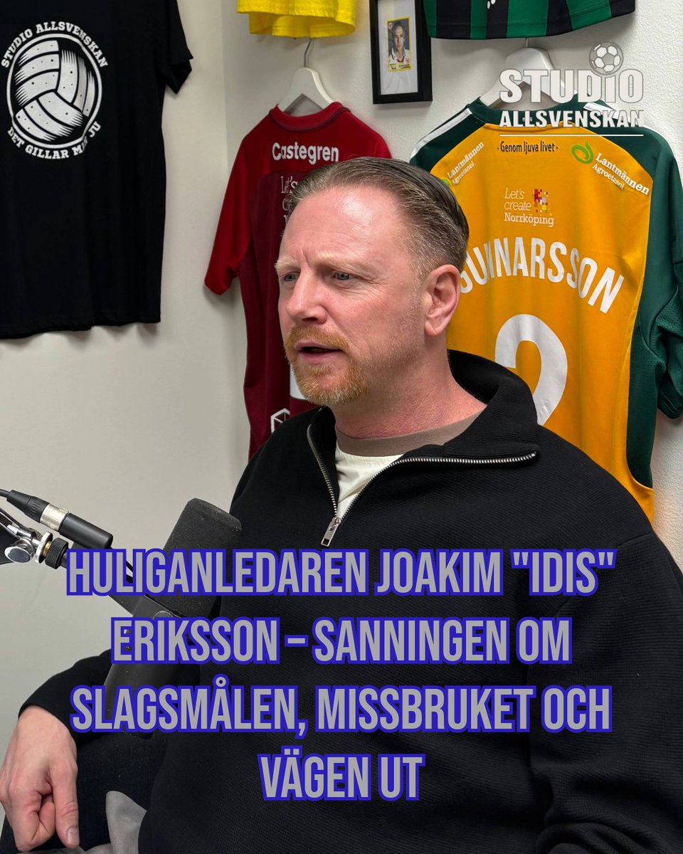 Vi välkomnar den tidigare huliganledaren och Djurgårdaren Joakim "Idis" Eriksson som är aktuell med boken "I skuggan av slagen".

Det blir över en timme av gripande anekdoter om våldet, missbruket och vägen ur livsstilen.

Avsnittet finns ute överallt: open.spotify.com/episode/7CMZbO…
