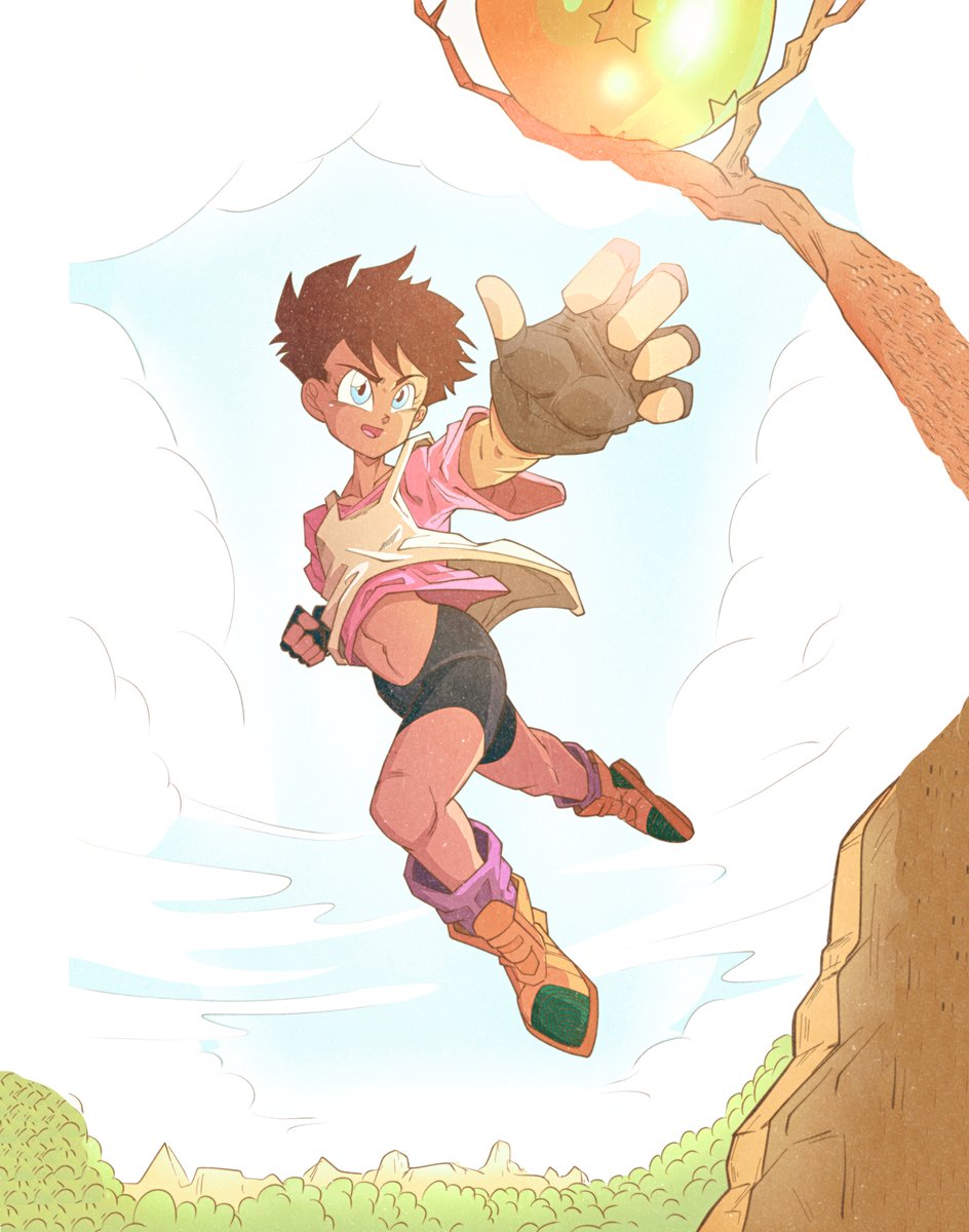 #Videl #dragonball #dragonballz #dragonballfanart #anime #manga #art #drawing #fanart #fly #animefanart #illustration