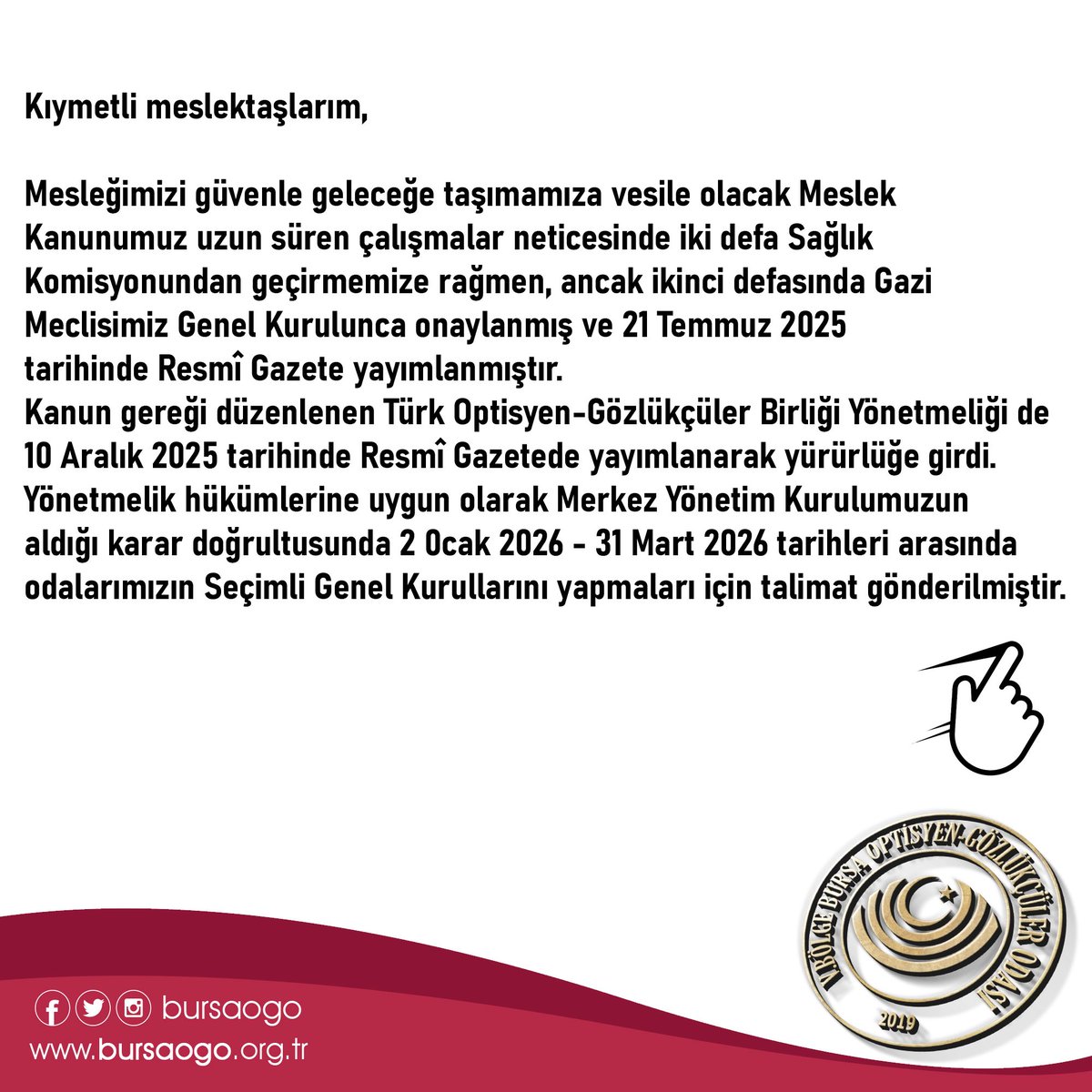 bursaogo's tweet photo. Genel Başkandan Mesaj https://t.co/nGdHWDMrGE
