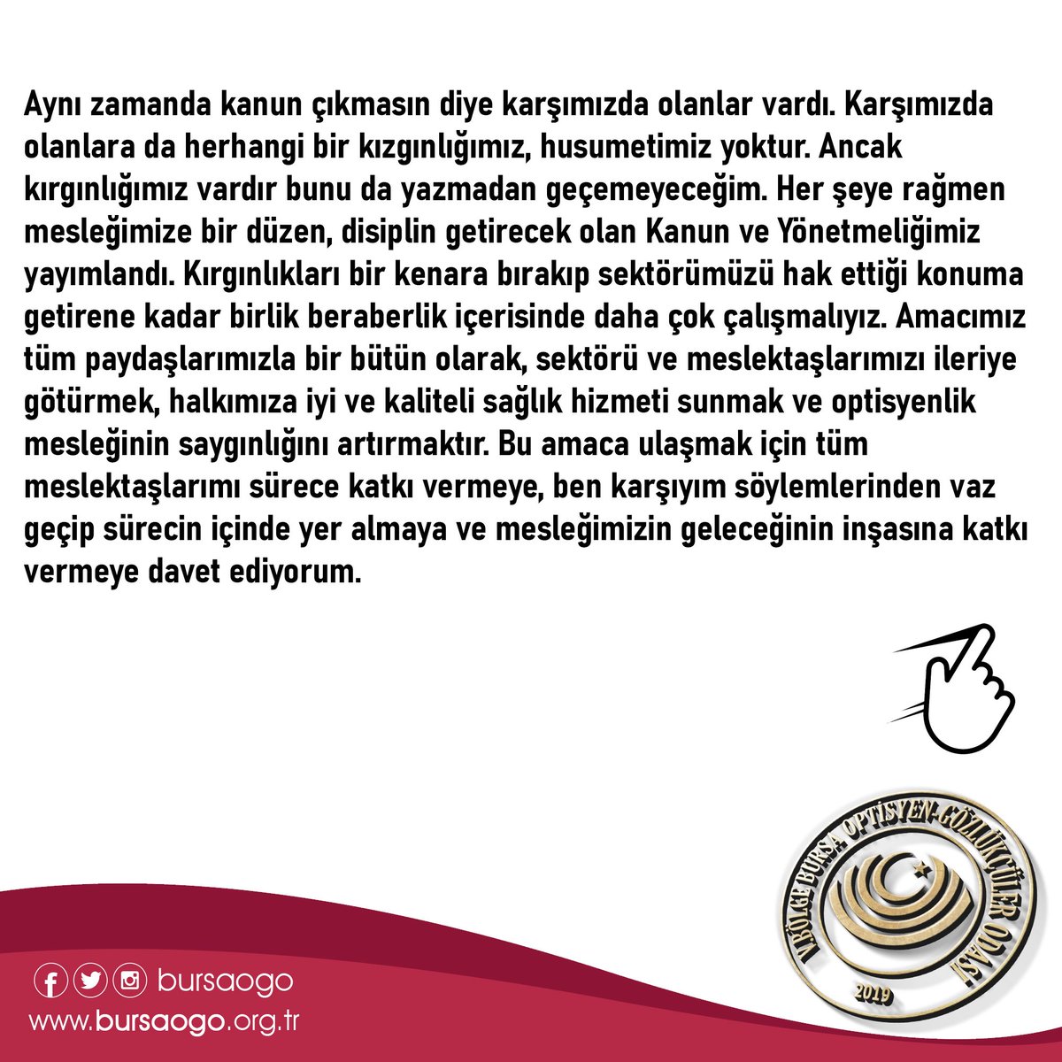 bursaogo's tweet photo. Genel Başkandan Mesaj https://t.co/nGdHWDMrGE