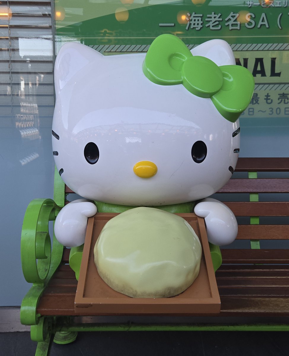 今日も一日安全に過ごせたかな⁇🌺今日ご紹介した海老名SAで「#キティ