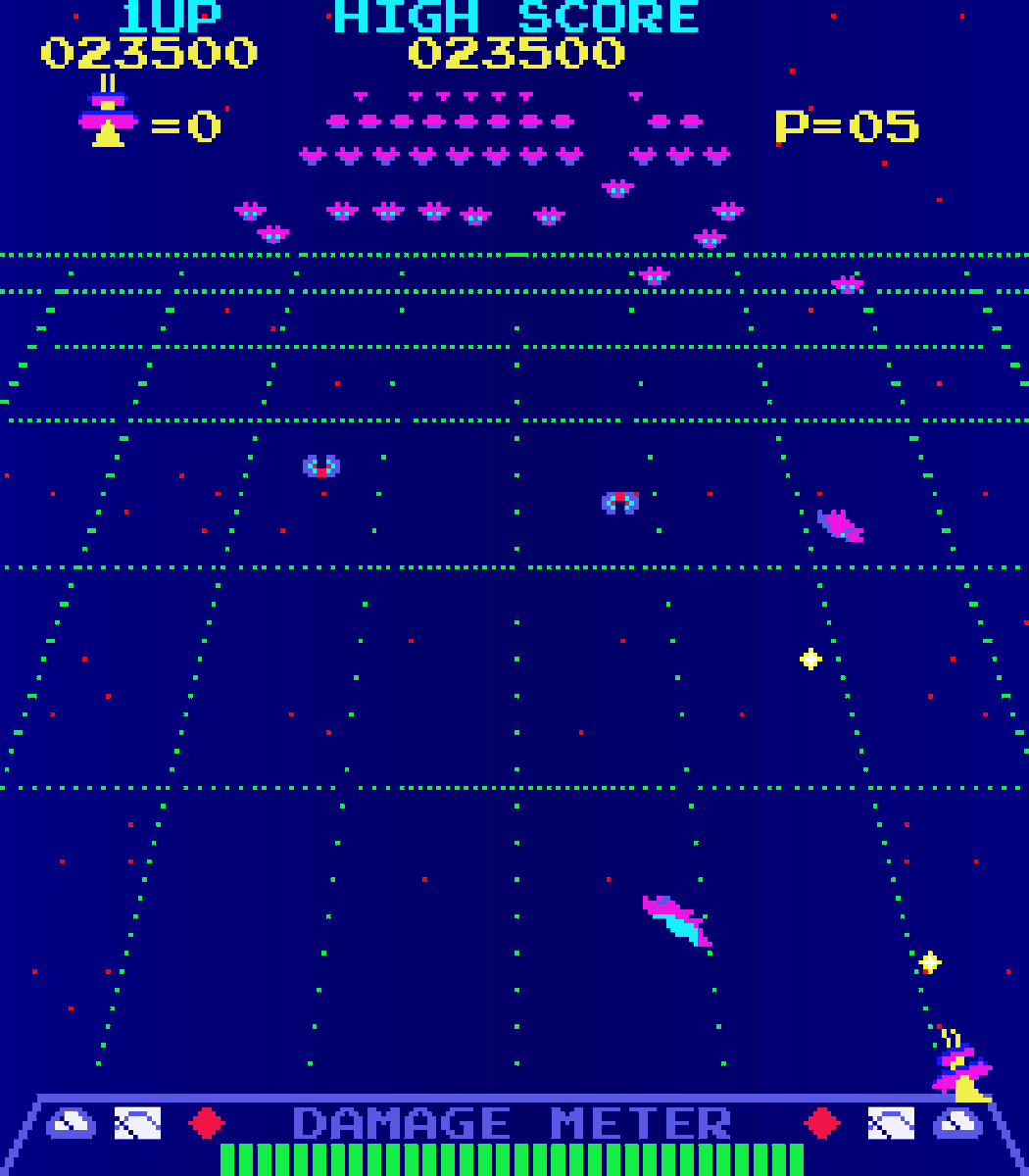 CHanafuda's tweet image. Este mes Radar Scope cumple 45 años, el mundo del espacio es representado vívidamente como misterioso y enigmático por medio del radar. Usaras una nave espacial equipado con un cañón laser, tu deber como capitán es disparar muchas aeronaves enemigas

#レーダースコープ
#RadarScope