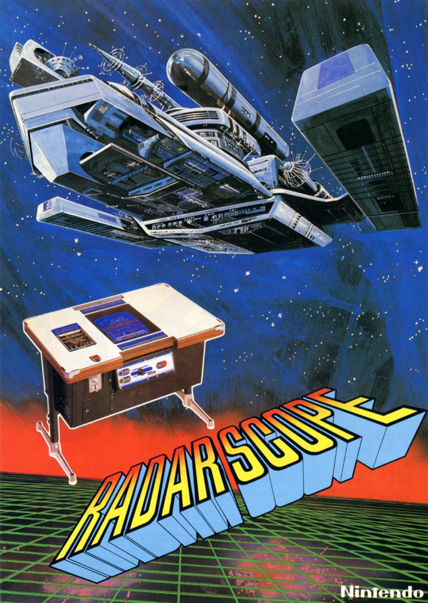 CHanafuda's tweet image. Este mes Radar Scope cumple 45 años, el mundo del espacio es representado vívidamente como misterioso y enigmático por medio del radar. Usaras una nave espacial equipado con un cañón laser, tu deber como capitán es disparar muchas aeronaves enemigas

#レーダースコープ
#RadarScope