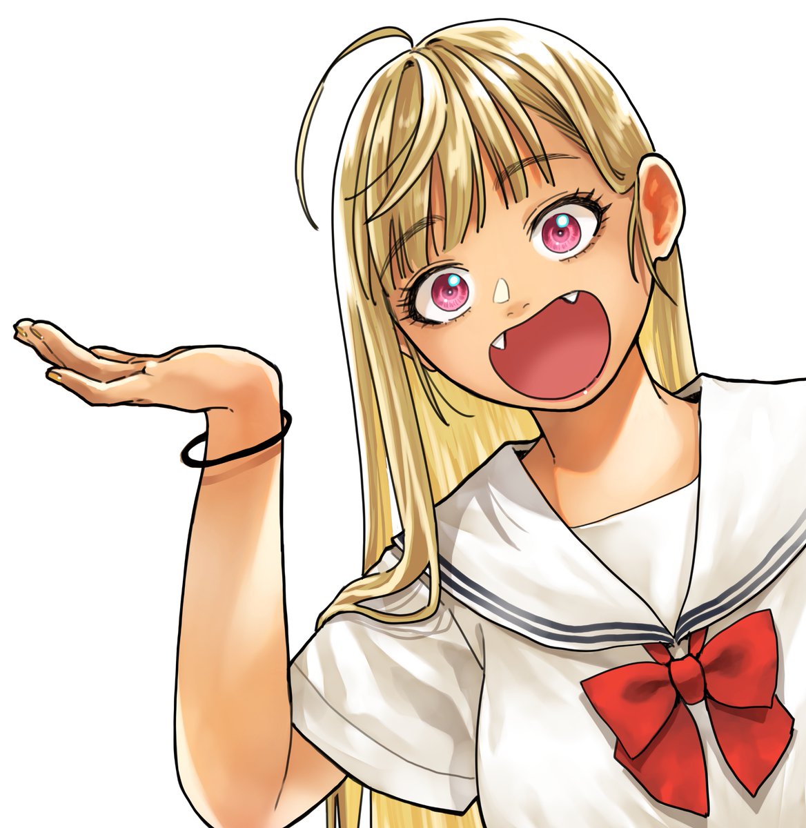 「wip...後半は色塗り〜背景描いたら発光レイヤーでキラキラにする予定 朝日はど」|たびれこ⚡️連載中のイラスト