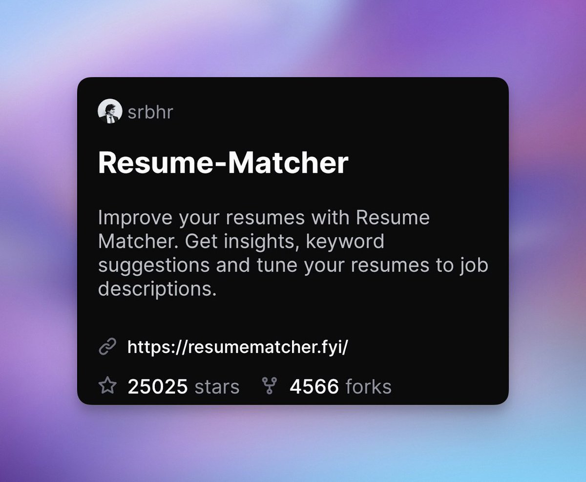 25K GitHub Stars ✨

This year has been pretty amazing so far!

- From 5K to 25K 
- Being a part of <a href="/vercel/">Vercel</a> OSS // Summer 2025
- Interviewing with <a href="/kapehe_ok/">Kap</a> 
- Joining <a href="/apideck/">Apideck</a> 
- Working with <a href="/FederCr/">Federico Elia</a> on Laboro to create one of the best AI Auto Applier (And the amazing team