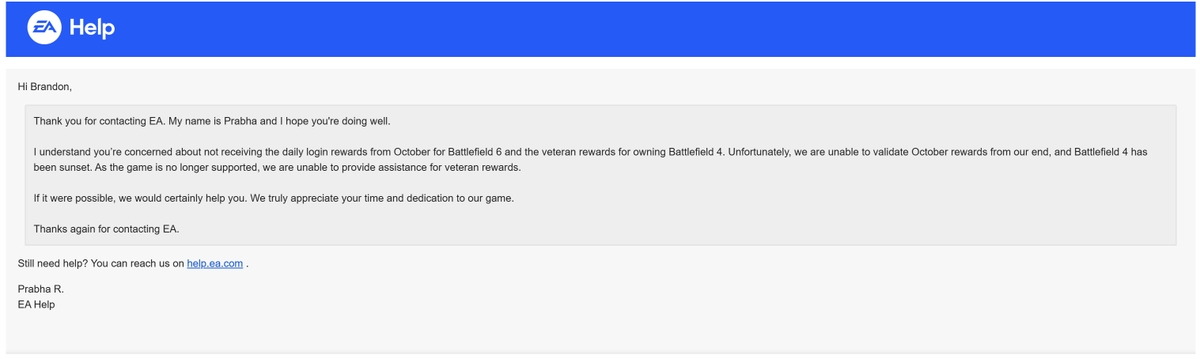 _Nruei's tweet photo. @999br_uhuh @BFBulletin I have the same problem but I have had my account since 2013. I contacted EA support about both issues and this is what they told me. https://t.co/rG4EtxWg35