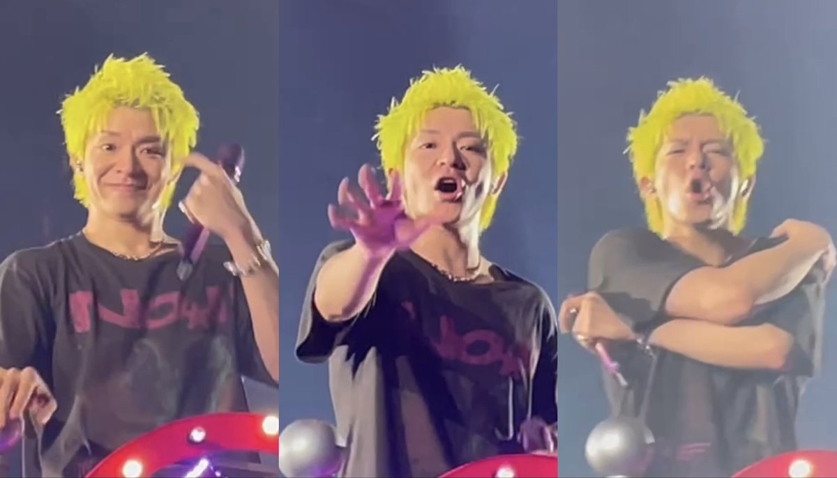 岸優太 #Number2_TOUR 緑髪そこまで得意じゃないけど そんな事微塵にも