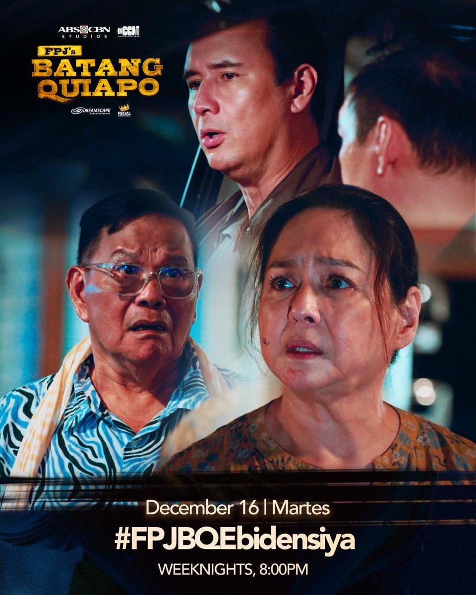 Susundan nina Rigor at Mando si Tindeng! Tutukan sa #FPJBQEbidensiya 🔥

#FPJsBatangQuiapo gabi-gabi, 8PM sa Kapamilya Channel, Kapamilya Online Live, Cinemo, A2Z, at TV5! Mapapanood rin sa iWant at TFC!