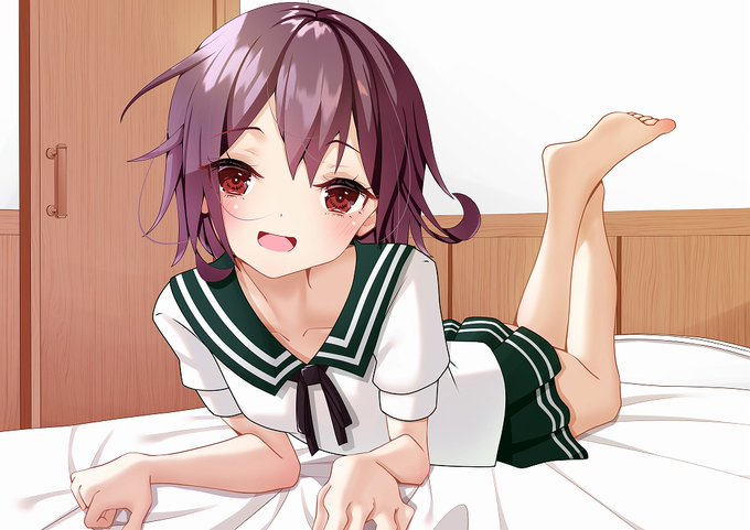 #艦これ
睦月ちゃん描きました!!!! 