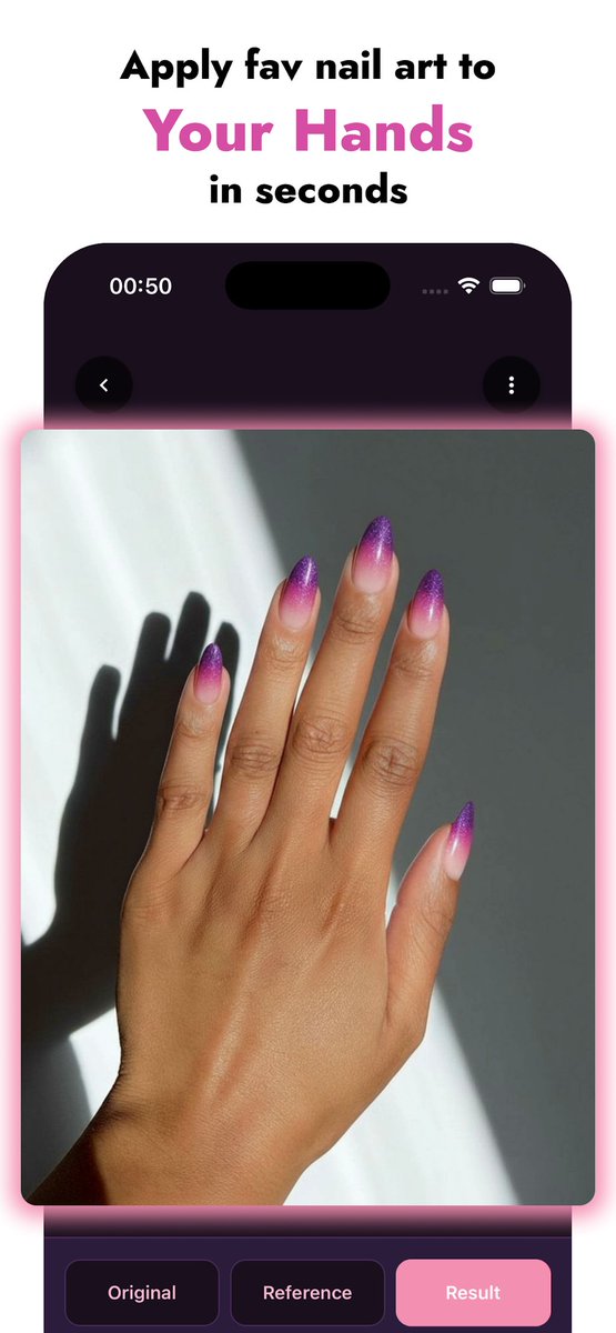 BigAppsStudio's tweet image. Ongles de rêve ? 💅 Essayez l'AI avant ! Téléchargez Nail Art AI - Polish Simulator. ✨ #Nails #AI

Download on iOS: apps.apple.com/us/app/nail-ar…
Get it on Android: play.google.com/store/apps/det…