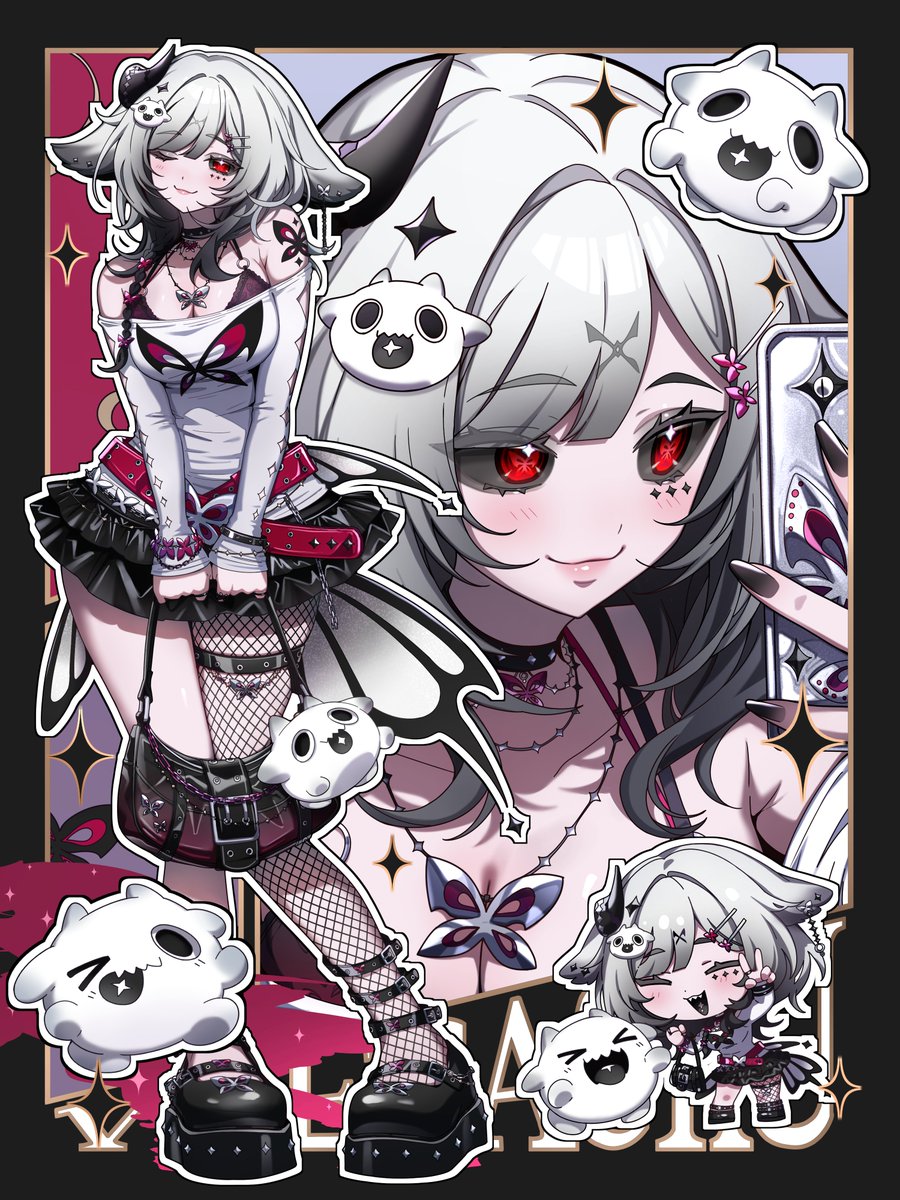 Commission for veecachu🩶(<a href="/veecachu/">veecachu | LIVE2D ⚙️🎨</a>) 
#VeecaArt #VGenComm #OutfitDesign