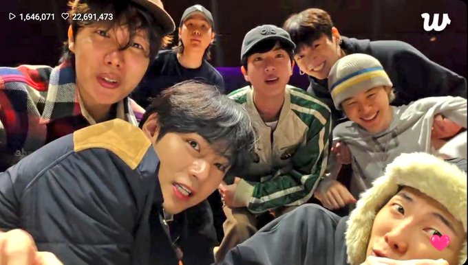 Drop 'we love you BTS💜' if you were part of their latest ot7 live