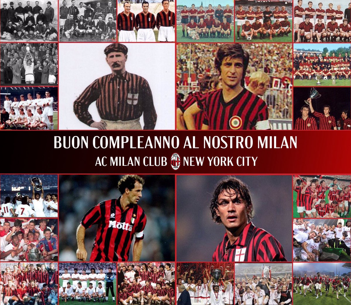 Non importa se sia il 13 o il 16. Sono 126 anni di glorie e storia. Tanti auguri al nostro amato <a href="/acmilan/">AC Milan</a>! Non ti lasceremo MAI! ❤️🖤🗽 #ForzaMilan #126Milan #ACMilan