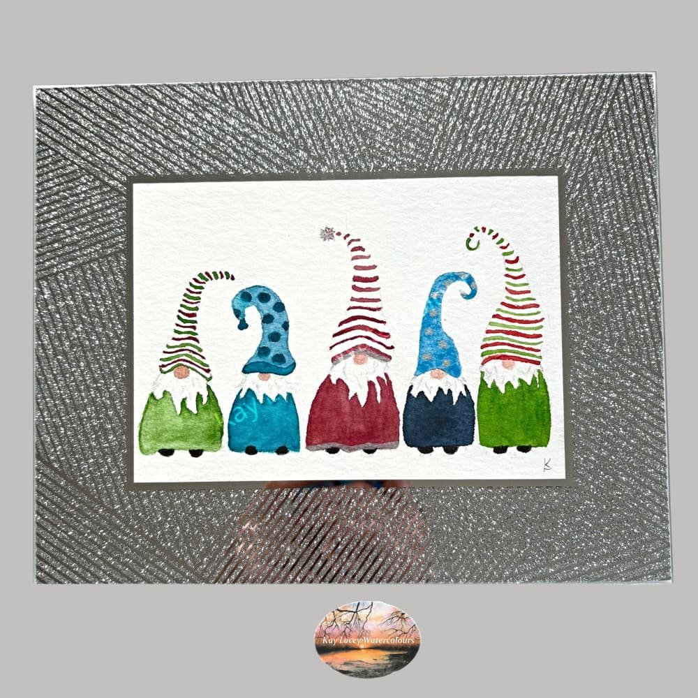 kblacey's tweet photo. Add some festive fun to your Christmas decor with this quirky gnomes original artwork. 
https://t.co/qs3LNlY5fm 
#EarlyBiz #MHHSBD #art #gnomes https://t.co/FOGHELgCOz