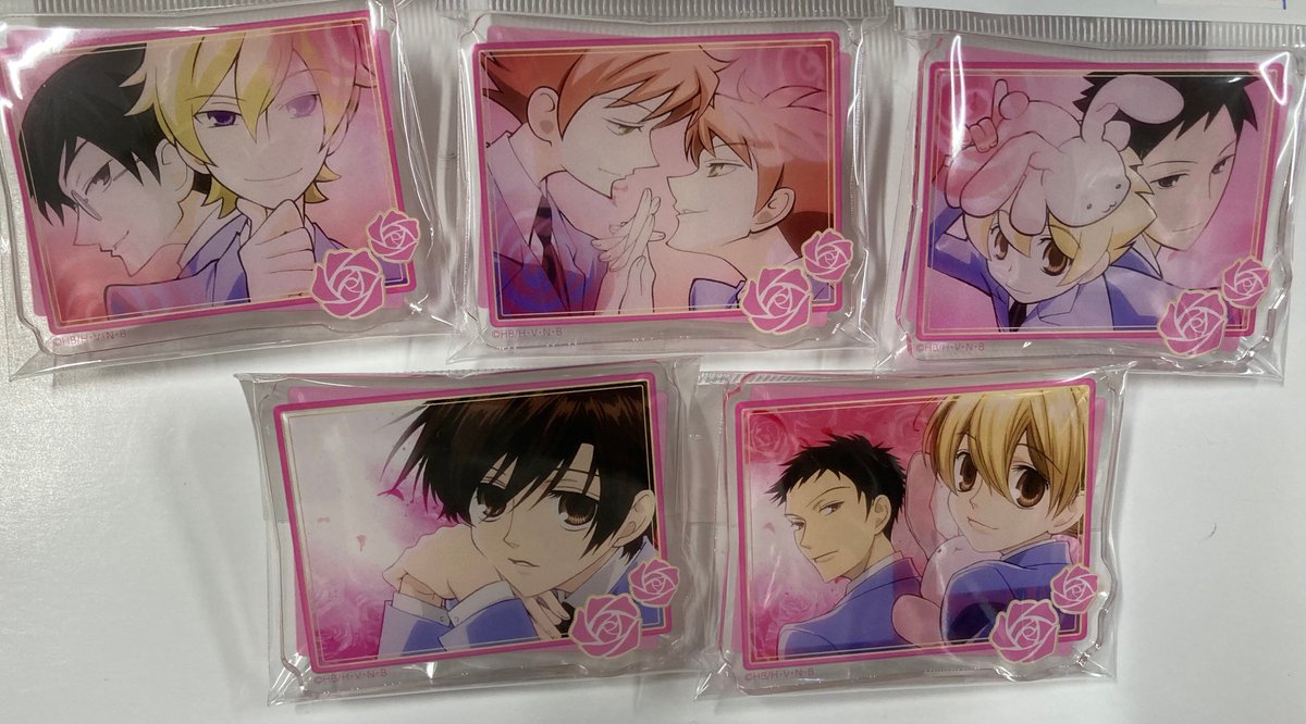 桜蘭高校ホスト部　アクリルクリップバッジコレクション　全8種 未開封 🌸入荷情報🌸 #桜蘭高校ホスト部 【アクリルクリップバッジ