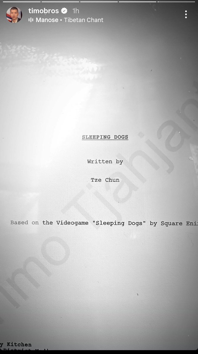 HabisNontonFilm's tweet photo. Timo Tjahjanto spill upcoming project lagi nih, SLEEPING DOGS!

Penulisnya Tze Chun, yang pernah nulis series GOTHAM. https://t.co/1cfigLtnNN