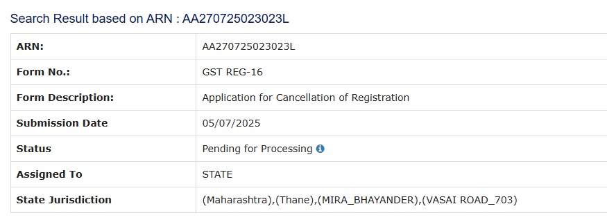 capintugupta's tweet photo. Unacceptable delay by GST authorities. GST cancellation application filed in July 2025 (GST REG-16).
ARN: AA270725186851Q &amp; AA270725023023L
This administrative apathy is causing serious hardship. Immediate disposal is requested.
@GST_Council  @cbic_india  @FinMinIndia @PMOIndia https://t.co/zBTFWYmeOS