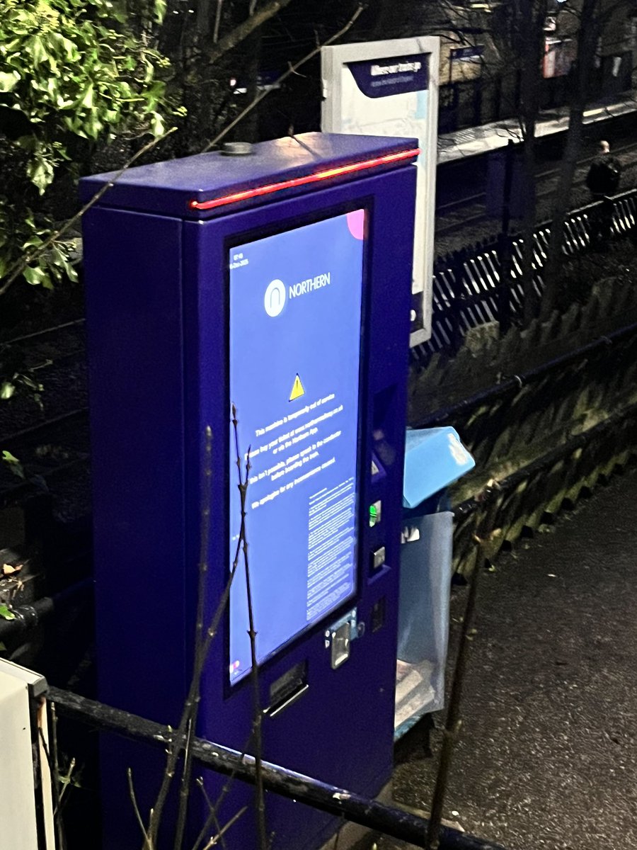 JoLSh86's tweet photo. @northernassist why do we now have to collect all train tickets from the machines on the Skipton line? And if you’re doing that why can’t you make sure your machines are working?! Such a bad user experience… https://t.co/4jdoS5jNl3