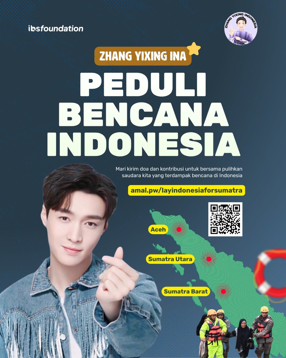 Hai Xback Indonesia 🤍

Bencana yang melanda Aceh, Sumut, dan Sumbar telah membuat banyak saudara kita kehilangan tempat tinggal dan perlindungan.

Melalui ZHANG YIXING INDONESIA Peduli Bencana Indonesia, yuk kita buktikan bahwa cinta dari fandom bisa menjadi jalan kebaikan.