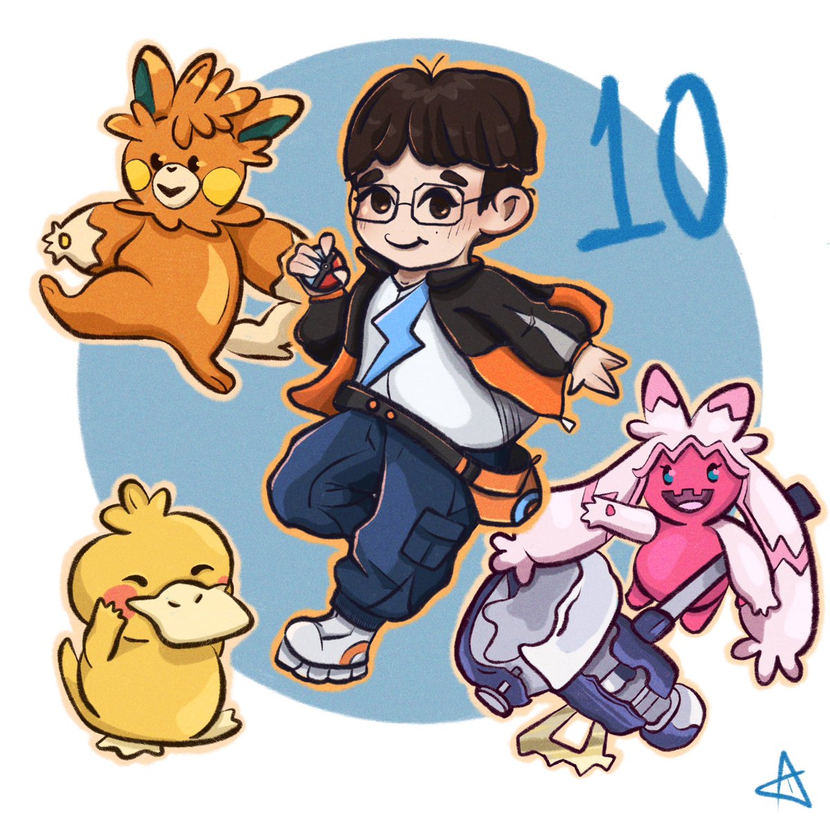eiribaley's tweet image. #HLE26 Pokemon trainer Zeus wants to battle! 🐥