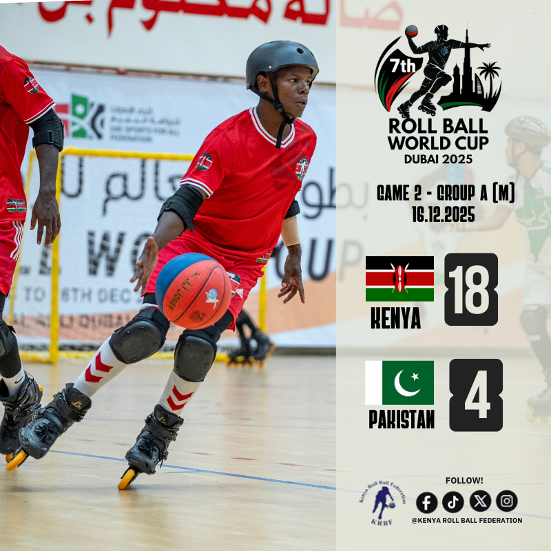 rollballkenya's tweet photo. ⏱️ FULL TIME
 🇰🇪Kenya 18 – 4 Pakistan 🇵🇰
Another solid performance from #TeamKenya as the boys continue their title defense at the #7thRollBallWorldCup.

Professional. Focused. Relentless.
On to the next...
#TeamKenya #RollBallWorldCup #MatchDay #DefendingChampions https://t.co/g36YEXVfeu