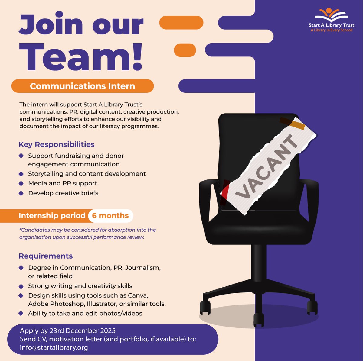 Start A Library (SAL) Trust tweet media