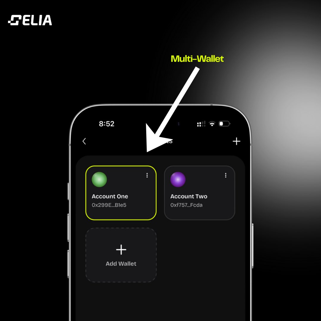 CeliaWallet's tweet image. The Celia Wallet supports a powerful Multi-Wallet system 🔐

Manage multiple wallets seamlessly from one app — switch accounts, organize funds, and stay in full control without logging out or reconnecting.

One wallet. Multiple accounts. Total control. Coming in few Days🚀