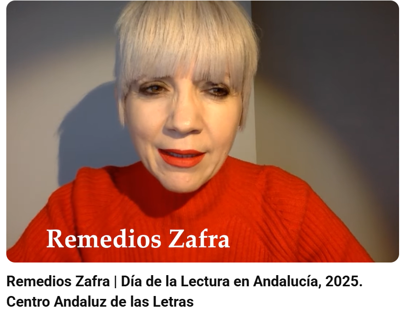 📚 ¡Feliz Día de la Lectura en #Andalucía! 

<a href="/letrasandalucia/">Centro Andaluz de las Letras</a> nos invita a celebrar este día a través del manifiesto de <a href="/RemediosZafra/">Remedios Zafra</a> “(Lo que puede) La Lectura".

🎥 youtube.com/watch?v=YKvb_d…

<a href="/CulturaAND/">Cultura Junta de Andalucía</a> <a href="/AndaluciaJunta/">Junta de Andalucía</a>