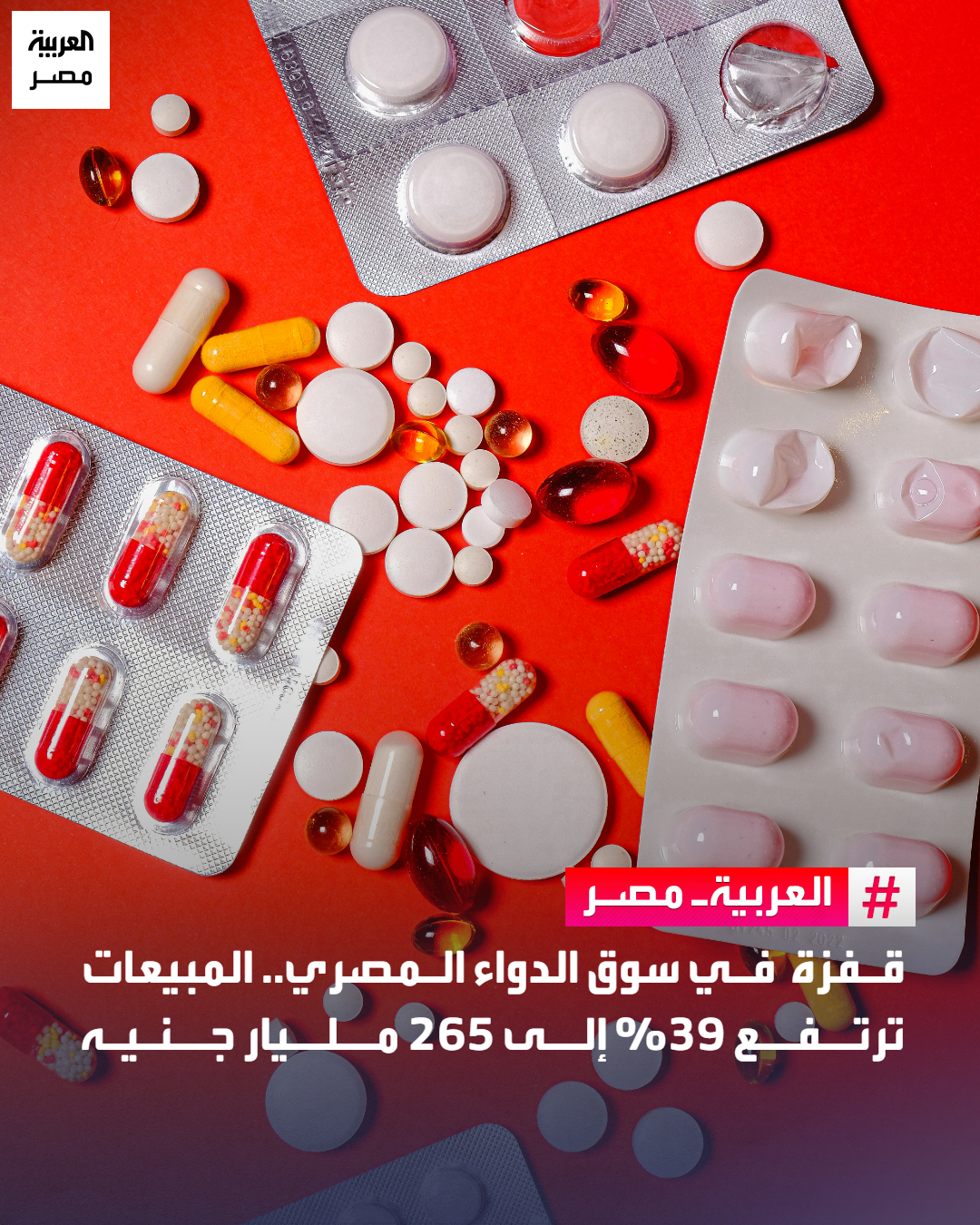 قفزة في سوق الدواء المصري.. المبيعات ترتفع 39% إلى 265 مليار جنيه _مصر قفزت مبيعات الأدوية في مصر 39% في أول 11 شهرًا من العام الحالي، لتسجل 265 مليار جنيه، مقابل 190 مليارًا في الفترة المماثلة من العام الماضي، بحسب ما قاله رئيس شعبة الأدوية باتحاد الغرف التجارية في مصر، علي عوف.. وأضاف عوف في تصريحات خاصة، أن مبيعات شهر نوفمبر الماضي تجاوزت 25 مليار جنيه، مقابل 21 مليارًا في الشهر المناظر من العام الماضي، بنمو يلامس 20%.. وتوقع رئيس الشعبة تجاوز مبيعات الأدوية في مصر (عبر الصيدليات) 290 مليار جنيه لأول مرة على الإطلاق، بنهاية العام الحالي، مقابل 215 مليارًا في 2024، بزيادة تقارب 35% 