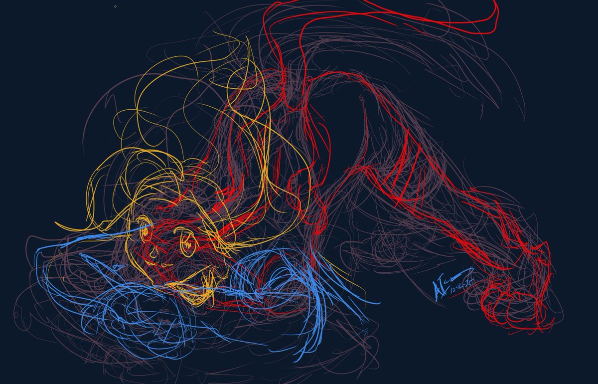 NumakieS's tweet image. Just a quick scribble of... Felicia i guess. I enjoy separating different parts of the body with different colors. I'm pretty sure my many years of CAD is to blame. Haha.