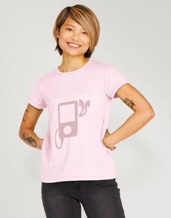 SortiBag's tweet image. 💗 🎶 Join Our #MindTimeMission With This Organic Cotton Jumbo MP3 Print T-Shirt in Pink. In partnership with @Teemillstore the pioneering sustainable fashion platform. sorti.teemill.com