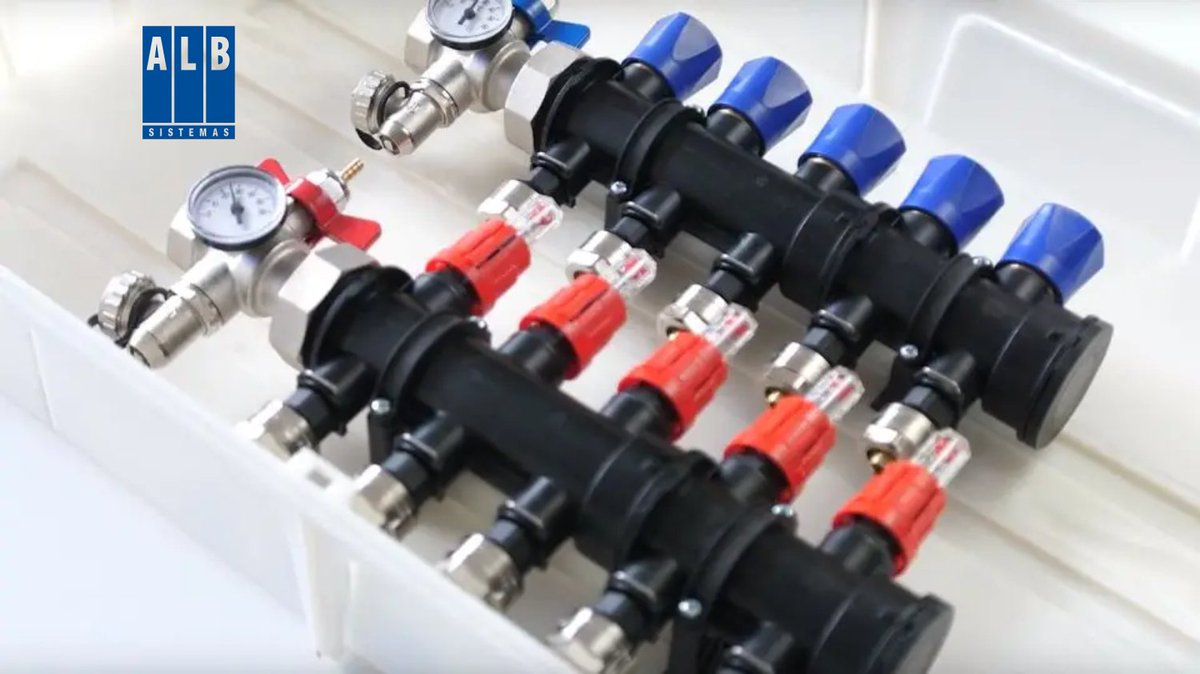 Colector premontado ultracompacto 2+3 de ALB Sistemas, para suelo radiante: modular, resistente y con caudalímetros para un equilibrado preciso. Instalación rápida, alta durabilidad y certificación KIWA.
👉 rodriguezvalero.com/colector-premo…

#ALBSistemas #SueloRadiante #Instaladores
