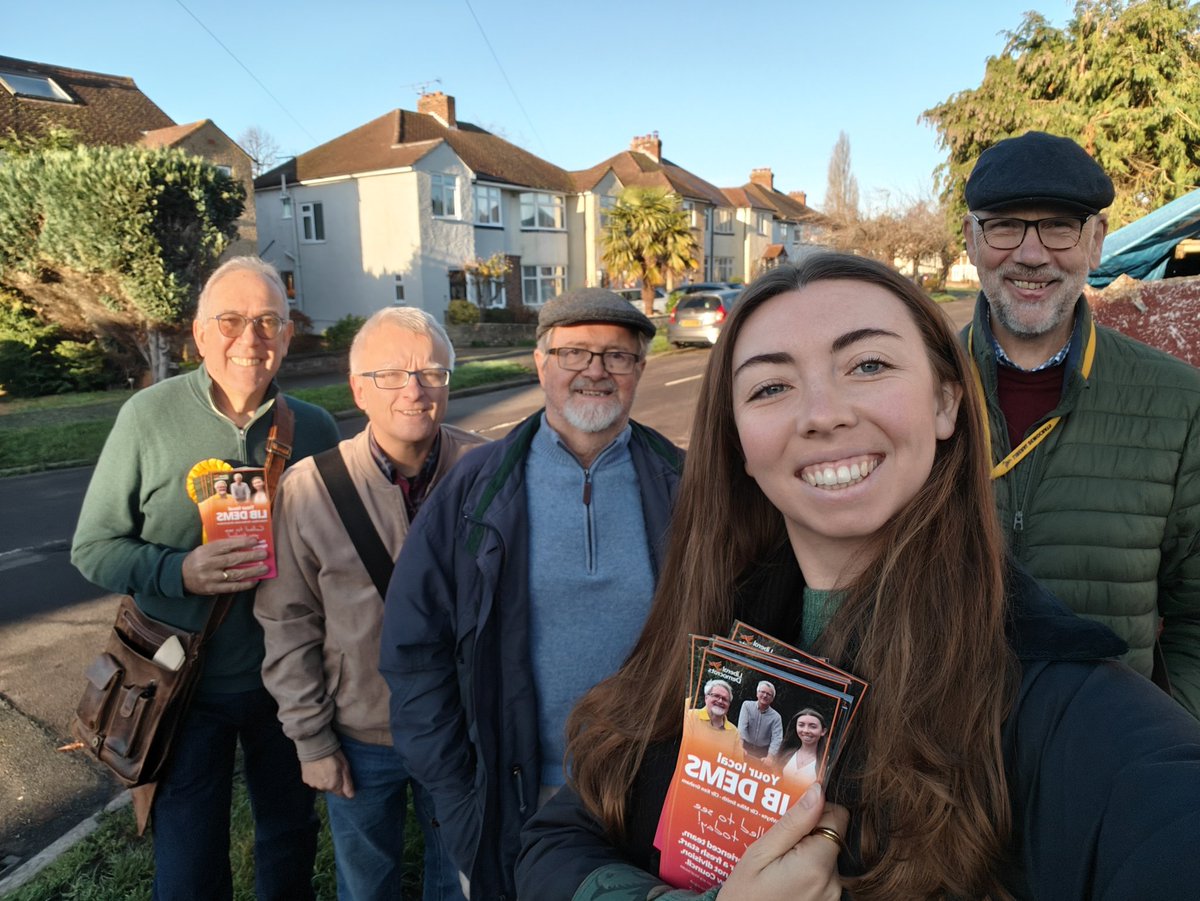 Dream team out on the doors in Woodham and New Haw this weekend. We've been speaking to residents about the new unitary council, which is coming in May, and how we can ensure local voices are still heard.

If you want to get involved in our campaign, please let me know!