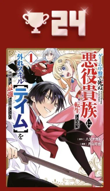 👑Renta!の年間ランキング2025👑

青年漫画(新作)部門で #悪役テイム が
24位にランクインしました!

たくさん読んでくださりありがとうございます🙏✨ 