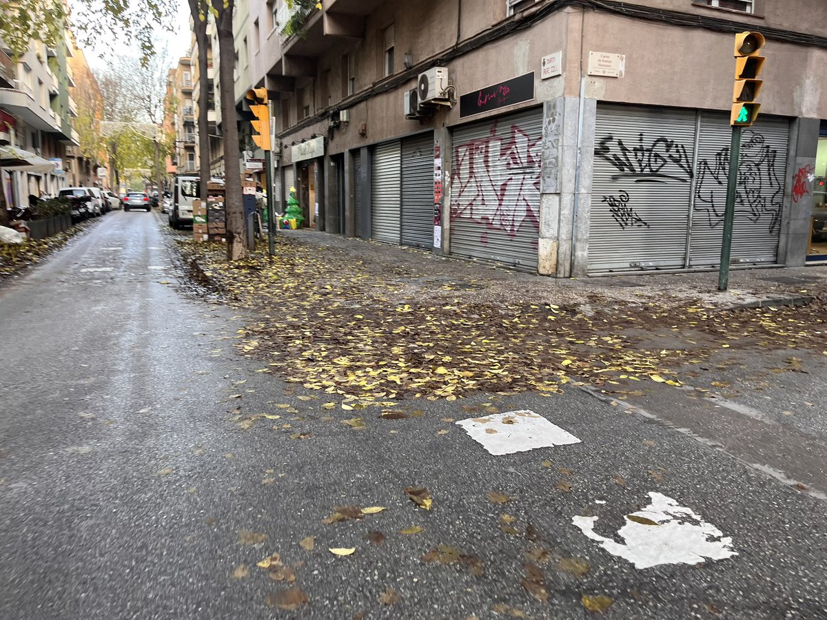 xivu's tweet photo. Embornals plens de fulles i pluja, Què pot sortir malament… @Girona_Cat @llsalellasvilar @sergicot
#siesque 🤌🏾 🍂 https://t.co/3PGL16VRvT