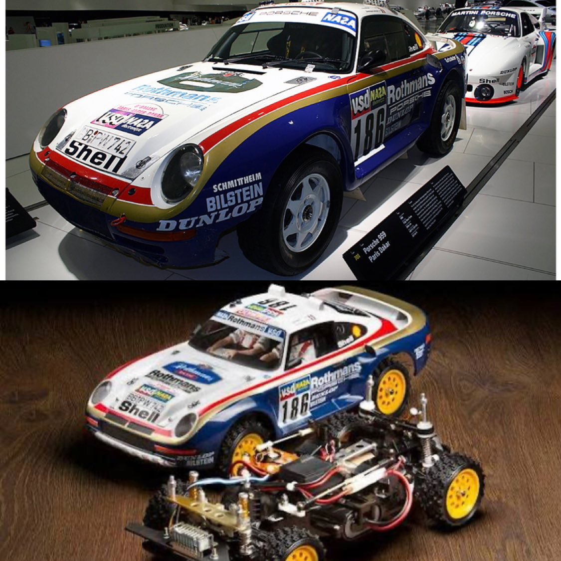 ポルシェ 959 ラリーが完成^_^ 実車のラリーとはホイールが違いますが