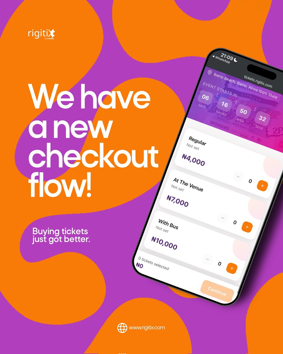 Buying tickets on rigitiX is now faster and way smoother. We have a new ticket checkout flow!

Big ups to Vibes Barn Y2K edition for being the first event to use it!

Check it out for yourself at rigitix.com