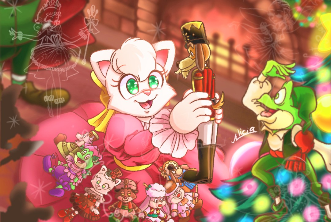 去年のクリスマス絵を再掲する時が来たようだ…🎄