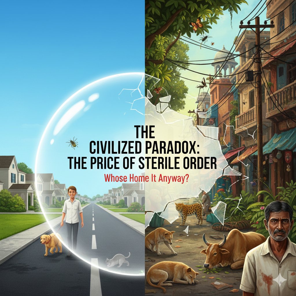 pilotopedia's tweet photo. The Illusion of Order: When 'Civilized' Means 'Sterilized' https://t.co/ODt1cbKR7b absence wasn't a sign of superior coexistence; it was a sign of ecological exclusion. Who actually gave humans the right to mark these areas for their race and that for other animals? https://t.co/sD0EwDRhTk