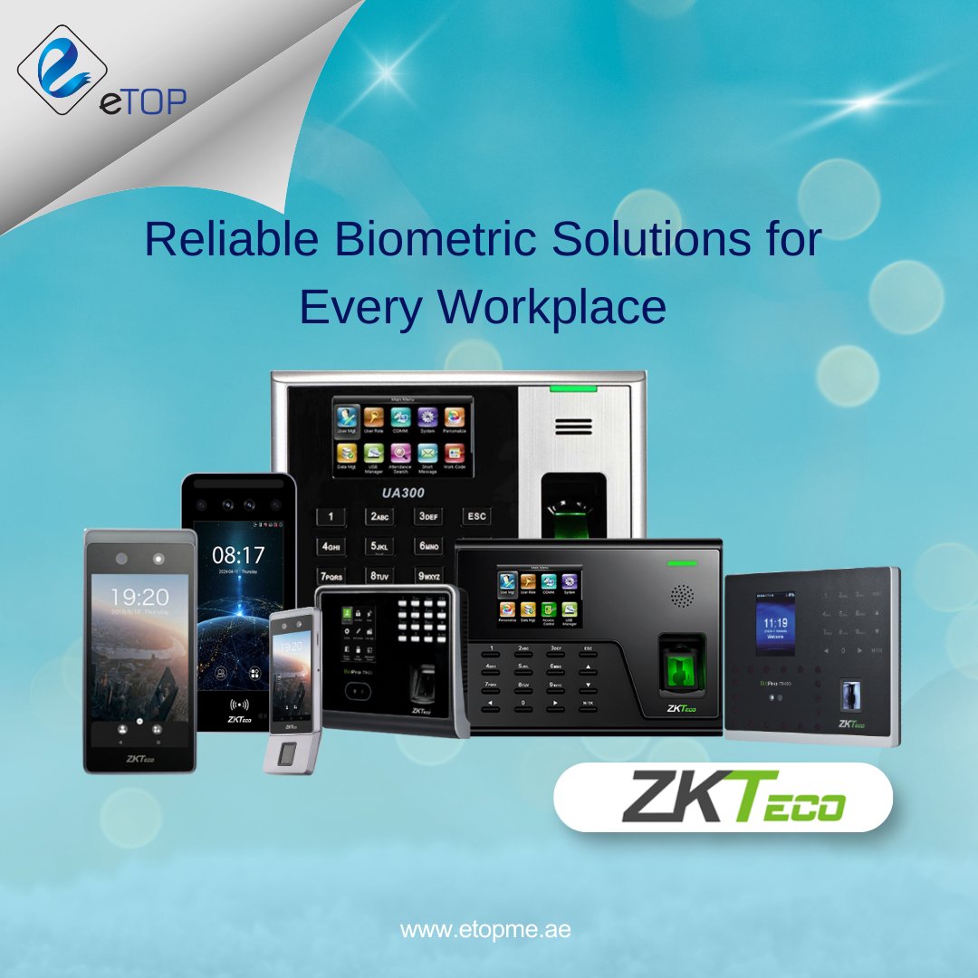 etopsolution's tweet photo. Reliable Biometric Solutions for Every Workplace – ZKTeco!
Check our Products: https://t.co/yGQpbEooWc

📞 Call or WhatsApp: +971‑52‑899‑9169
📩 Email: sales@etopme.ae https://t.co/IgE3Bq4su7