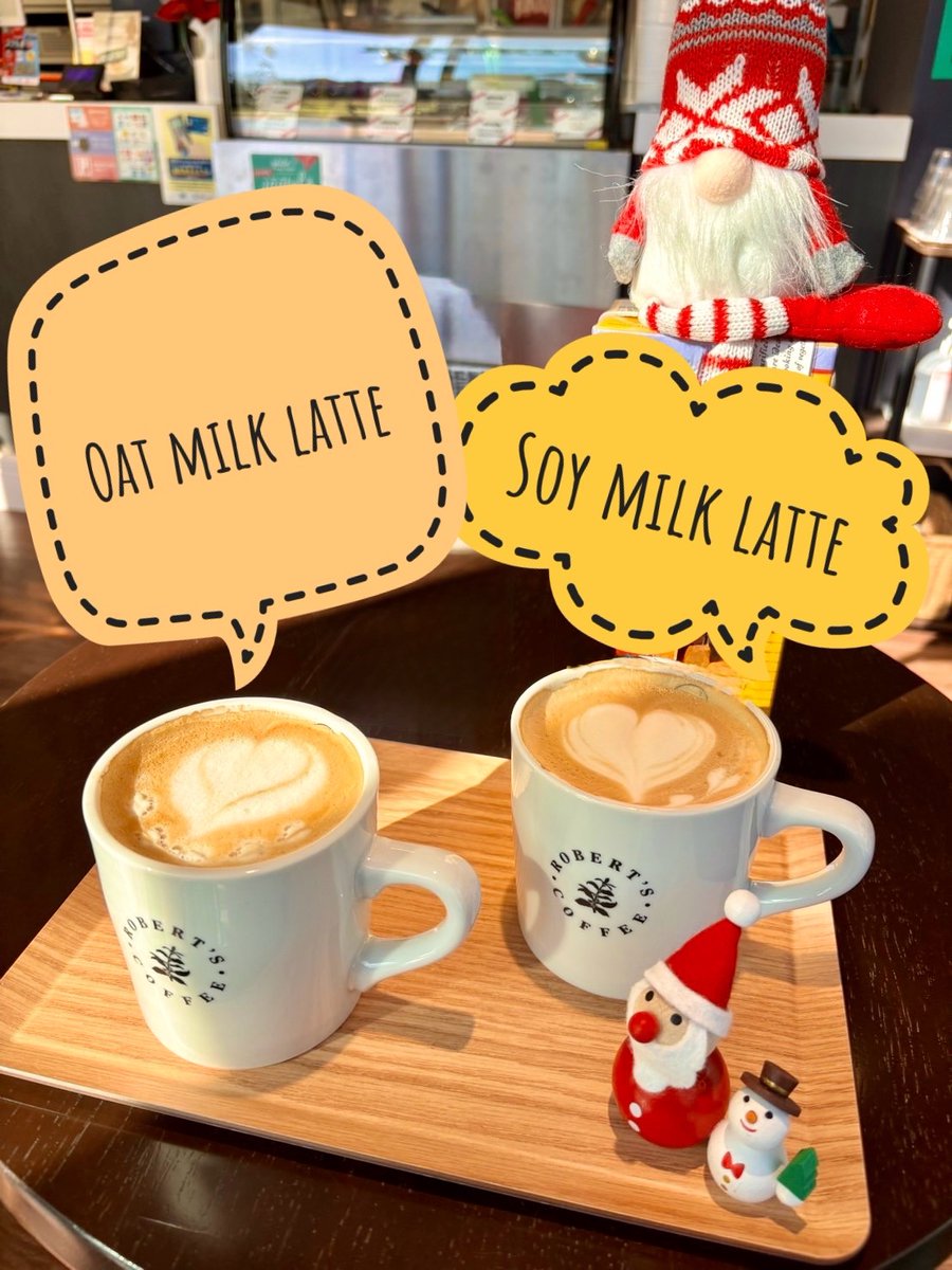 robertscoffeeja's tweet photo. ソイミルクラテ・オーツミルクラテ

味わいすっきりなソイ
まろやかなオーツ🎶

気分で選べて楽しめますよ〜😋 https://t.co/qP16VY3Z9m