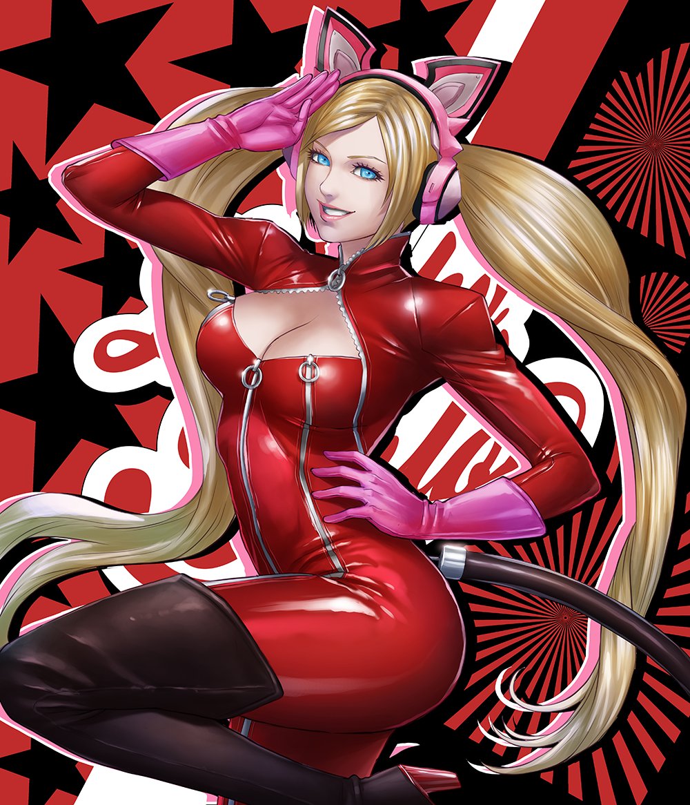 Another commission for this month. A collab of Lucky Chloe wearing Panther's thief outfit. LC looks good in those latex suit! Many thanks to radiantking from discord for this request! 

#tekken7 #luckychloe #persona5 #anntakamaki