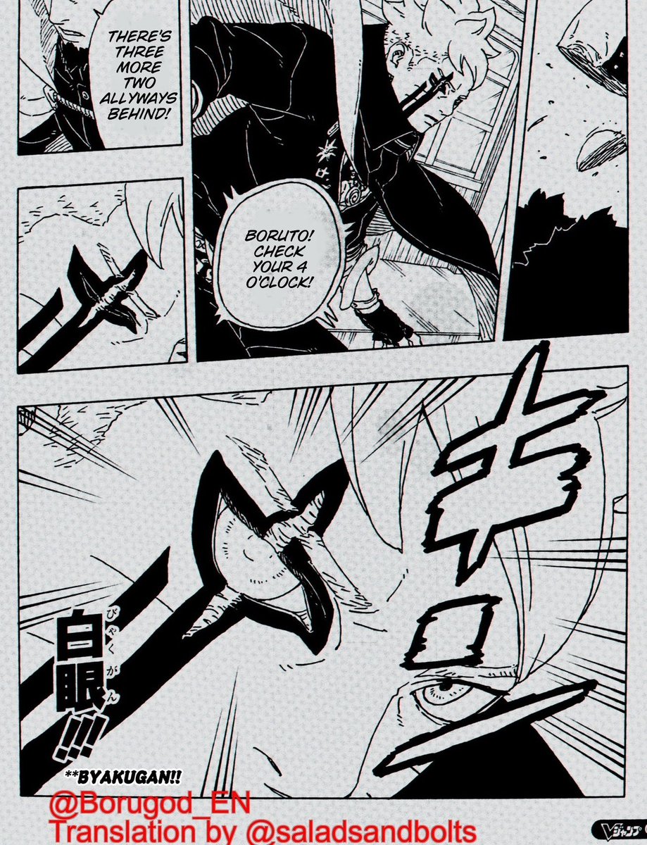 AdityaCursed's tweet image. DUDE DUDE DUDE THIS IS SOOOO INSANE. Byakugan, see through wall, Uchiha Shuriken technique to get a shuriken upto there, Flying Raijin to teleport and Maesive Rasengan to demolish..... There hasn't been a greater Ninja than him and i will stand by it till the end

#BORUTO