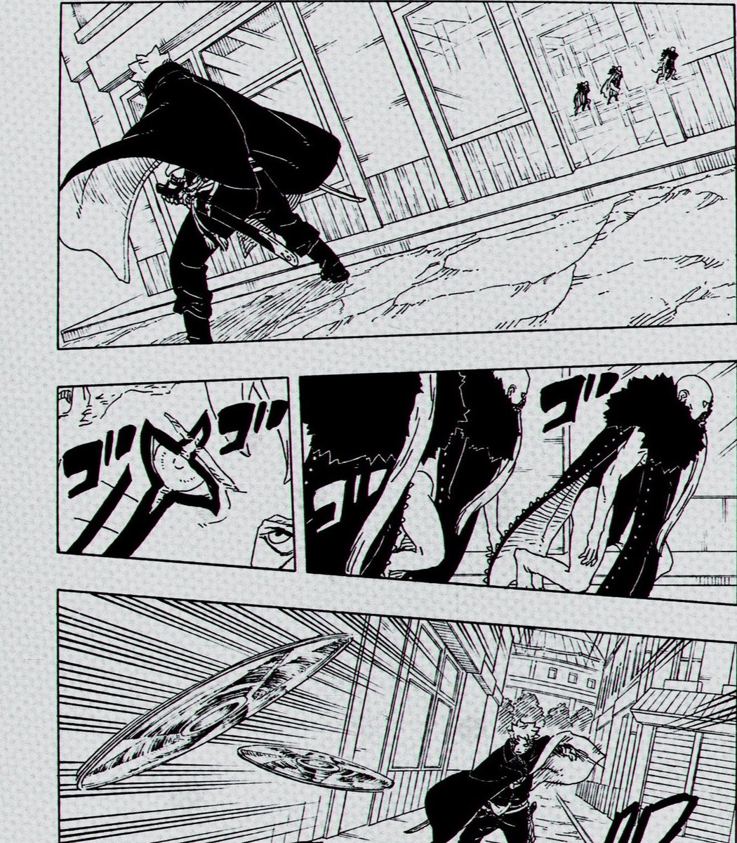 AdityaCursed's tweet image. DUDE DUDE DUDE THIS IS SOOOO INSANE. Byakugan, see through wall, Uchiha Shuriken technique to get a shuriken upto there, Flying Raijin to teleport and Maesive Rasengan to demolish..... There hasn't been a greater Ninja than him and i will stand by it till the end

#BORUTO