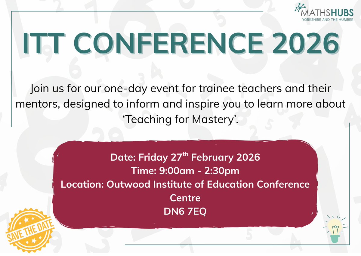 Yorkshire and the Humber Maths Hub tweet media