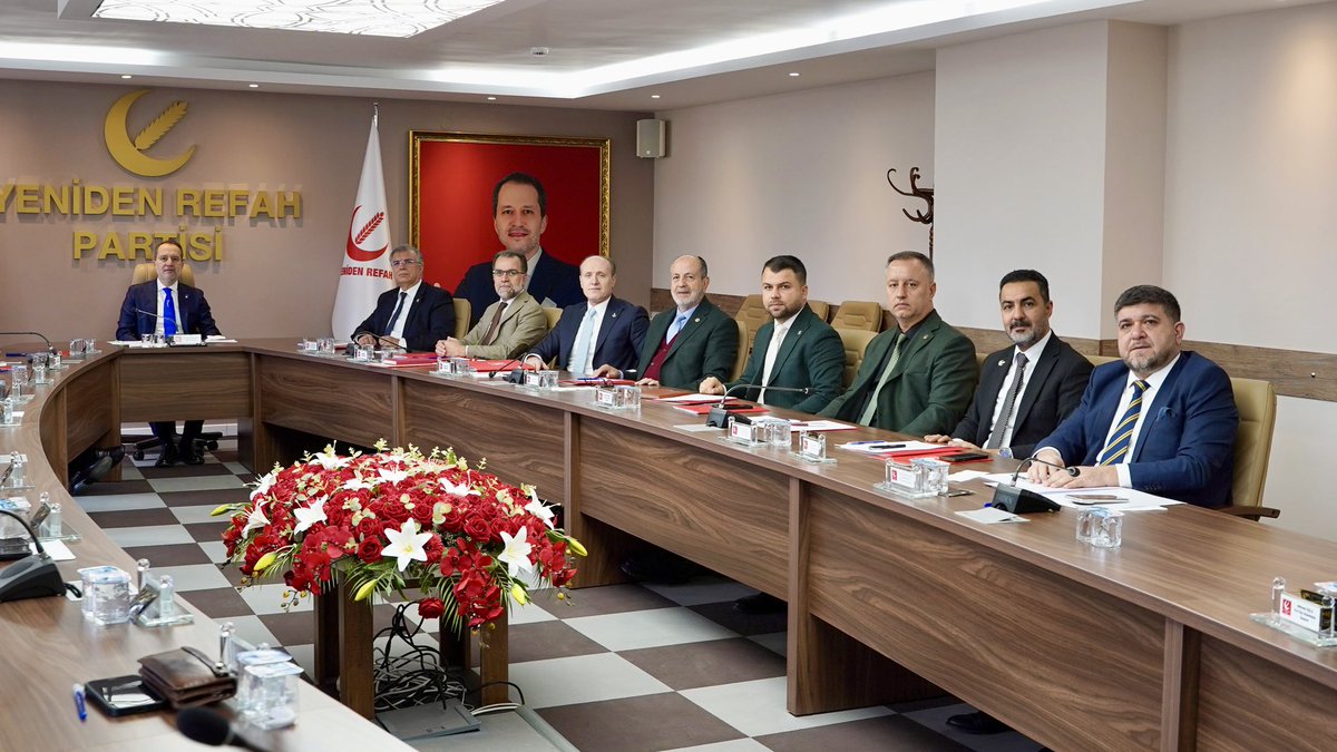 rprefahpartisi's tweet photo. Genel Başkanımız Dr. Fatih Erbakan’ın başkanlığında MYK toplantısı başladı. https://t.co/WKQxFBTwiG