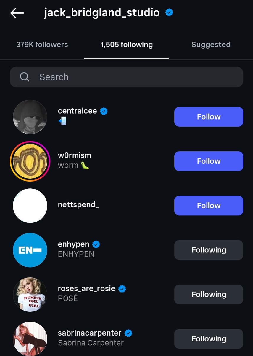 Jack Bridgland, a known photographer, is following ENHYPEN. He may have worked with them for the 'THE SIN: VANISH' album.