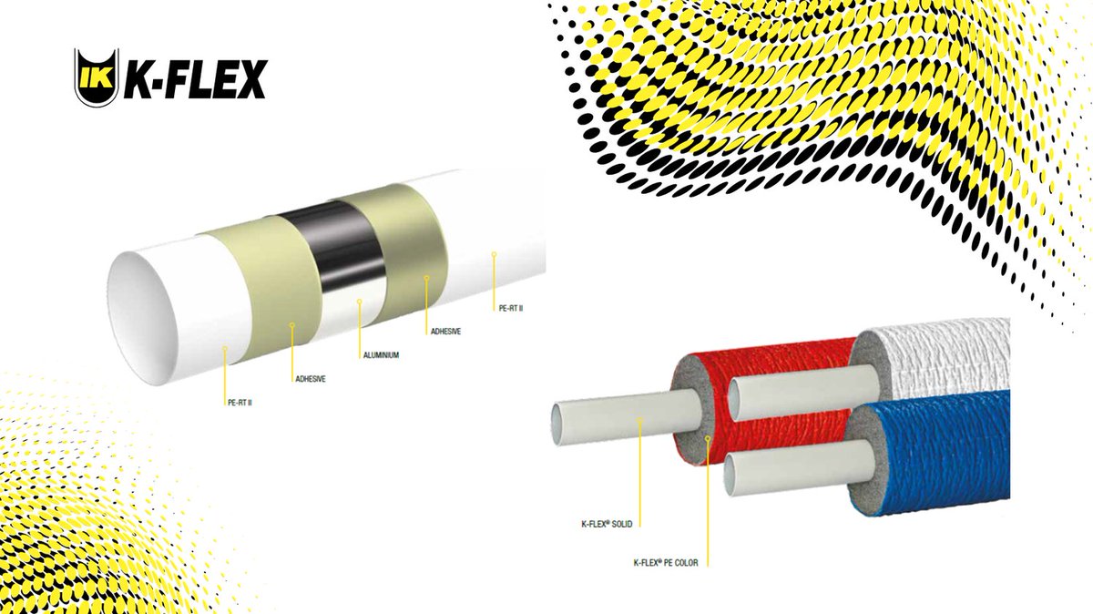 Gama de tuberías multicapa con diámetros de 16 a 76 mm K-FLEX SOLID. Alta resistencia a temperatura y presión. Disponibles en rollos, con 5 capas y núcleo de aluminio para máxima estanqueidad.
#KFlex #Multicapa #InstalaciónProfesional #Climatización #Fontanería #RodriguezValero