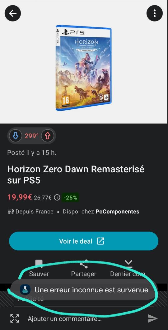 Rascalkid01's tweet photo. @Dealabs Pour chaque fois qu'il y a un renne je reçois le même message d'erreur :( https://t.co/fVdRiqkds0