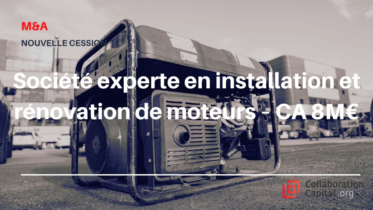 CollCapital's tweet photo. 👉Recherche de repreneurs : saviez-vous que le marché des machines électriques et groupes électrogènes connaît une demande croissante en solutions sur mesure et maintenance spécialisée à l’international ?

Pour en savoir plus: https://t.co/MlpqSAlLx6 https://t.co/gu1N9fFtoQ
